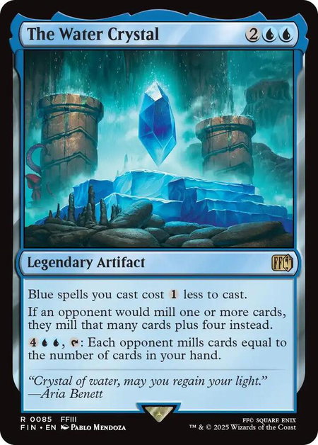 The Water Crystal - FINAL FANTASY Magic: The Gathering trading card
