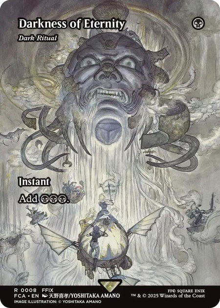 Darkness of Eternity - Dark Ritual (Showcase) - FINAL FANTASY: Through the Ages Magic: The Gathering trading card