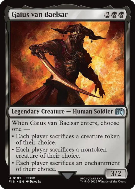 Gaius van Baelsar - FINAL FANTASY Magic: The Gathering trading card