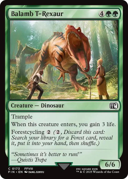 Balamb T-Rexaur - FINAL FANTASY Magic: The Gathering trading card