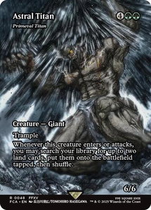 Astral Titan - Primeval Titan (Showcase) - FINAL FANTASY: Through the Ages (FCA) #48 - Rare Magic: The Gathering Trading Card