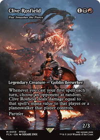 Clive Rosfield - Vial Smasher the Fierce (Showcase) - FINAL FANTASY: Through the Ages (FCA) #59 - Mythic Magic: The Gathering Trading Card