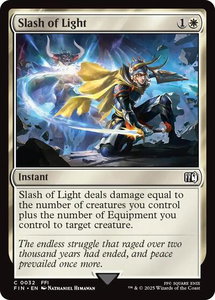 Slash of Light - FINAL FANTASY (FIN) #32 - Common Magic: The Gathering Trading Card
