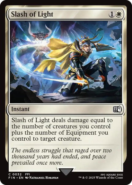 Slash of Light trading card from FINAL FANTASY Slash of Light - FINAL FANTASY Magic: The Gathering trading card