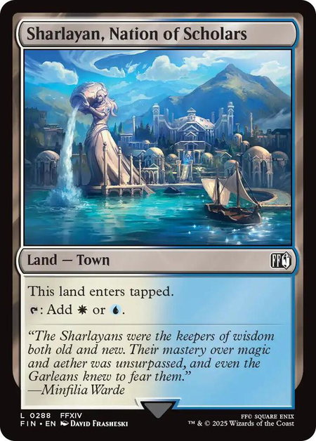 Sharlayan, Nation of Scholars - FINAL FANTASY Magic: The Gathering trading card