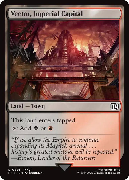 Vector, Imperial Capital - FINAL FANTASY Magic: The Gathering trading card