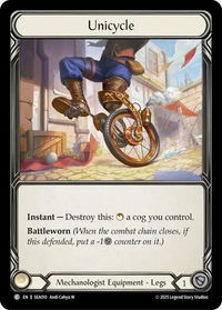 Unicycle - High Seas #SEA010 - Common Flesh and Blood Trading Card