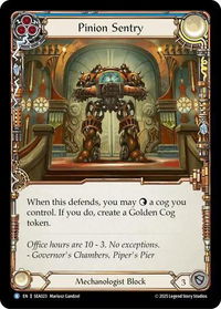 Pinion Sentry - High Seas #SEA023 - Rare Flesh and Blood Trading Card