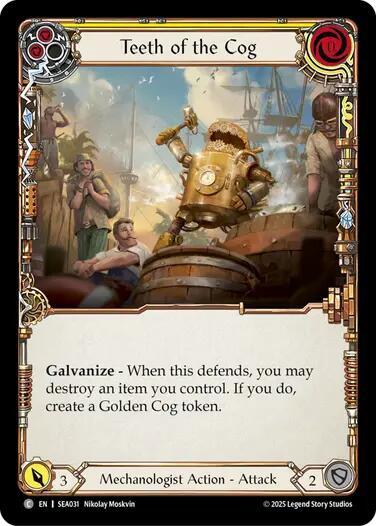Teeth of the Cog (Yellow) - High Seas Flesh and Blood trading card