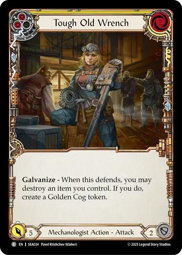 Tough Old Wrench (Yellow) - High Seas Flesh and Blood trading card