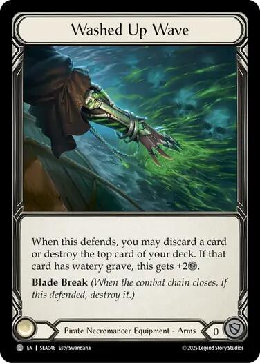 Washed Up Wave - High Seas Flesh and Blood trading card