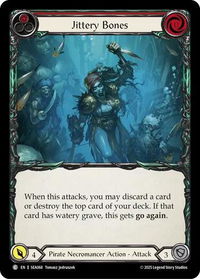 Jittery Bones (Red) - High Seas #SEA068 - Common Flesh and Blood Trading Card