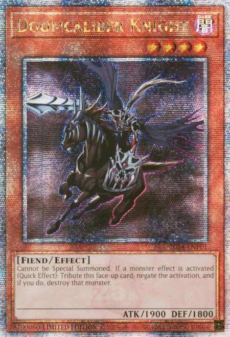 Doomcaliber Knight - World Championship Series YuGiOh trading card
