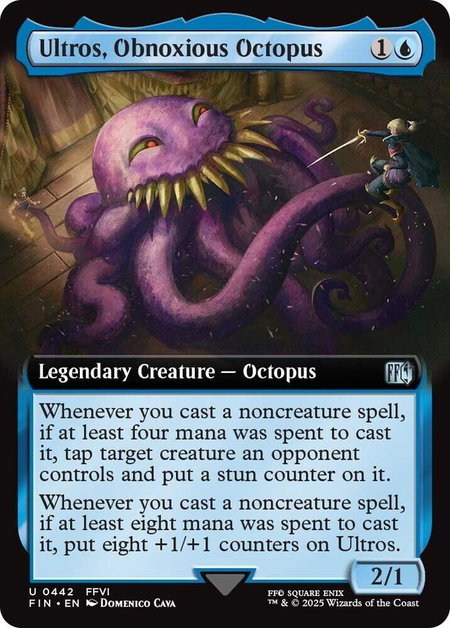Ultros, Obnoxious Octopus (Extended Art) - FINAL FANTASY Magic: The Gathering trading card