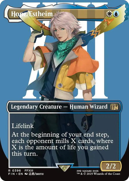 Hope Estheim (Borderless) - FINAL FANTASY Magic: The Gathering trading card