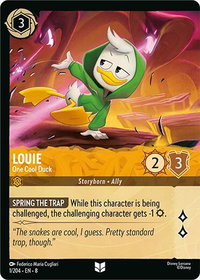 Louie - One Cool Duck (Foil) - Reign of Jafar (8) #1/204 - Uncommon Disney Lorcana Trading Card
