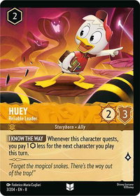 Huey - Reliable Leader (Foil) - Reign of Jafar (8) #3/204 - Uncommon Disney Lorcana Trading Card