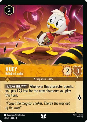 Huey - Reliable Leader (Foil) - Reign of Jafar Disney Lorcana trading card