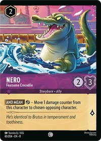 Nero - Fearsome Crocodile (Foil) - Reign of Jafar (8) #65/204 - Common Disney Lorcana Trading Card