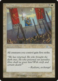 Knighthood - Urza's Legacy (ULG) #12 - Uncommon Magic: The Gathering Trading Card
