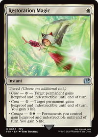 Restoration Magic - FINAL FANTASY (FIN) #30 - Uncommon Magic: The Gathering Trading Card