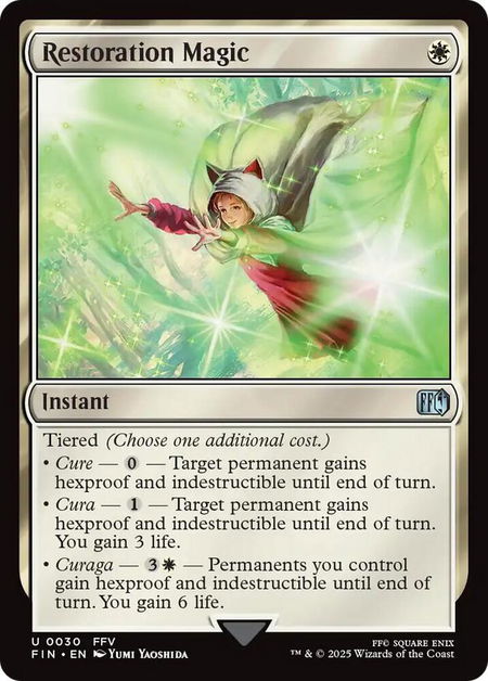 Restoration Magic - FINAL FANTASY Magic: The Gathering trading card