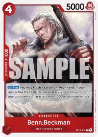 Benn.Beckman - Starter Deck 23: RED Shanks (ST-23) #ST23-003 - Common One Piece Trading Card