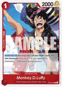 Monkey.D.Luffy - Starter Deck 23: RED Shanks (ST-23) #ST23-004 - Common One Piece Trading Card