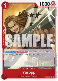 Yasopp - Starter Deck 23: RED Shanks (ST-23) #ST23-005 - Common One Piece Trading Card