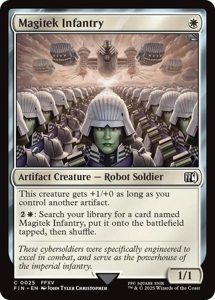 Magitek Infantry trading card from FINAL FANTASY Magitek Infantry - FINAL FANTASY Magic: The Gathering trading card