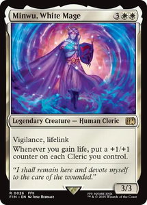 Minwu, White Mage - FINAL FANTASY (FIN) #26 - Rare Magic: The Gathering Trading Card