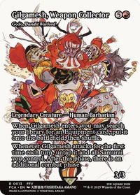 Gilgamesh, Weapon Collector - Godo, Bandit Warlord (Showcase) - FINAL FANTASY: Through the Ages (FCA) #13 - Rare Magic: The Gathering Trading Card