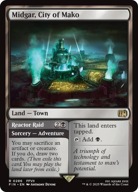 Midgar, City of Mako - FINAL FANTASY Magic: The Gathering trading card