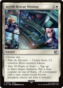 Aerith Rescue Mission - FINAL FANTASY (FIN) #5 - Common Magic: The Gathering Trading Card