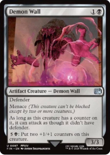 Demon Wall - FINAL FANTASY Magic: The Gathering trading card