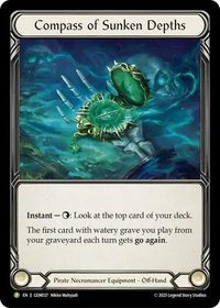Compass of Sunken Depths - GEM Pack 2 (GEM) #GEM037 - Promo Flesh and Blood Trading Card