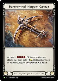 Hammerhead, Harpoon Cannon - GEM Pack 2 (GEM) #GEM038 - Promo Flesh and Blood Trading Card