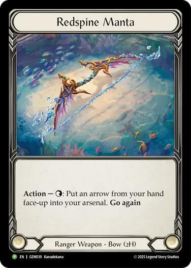 Redspine Manta - GEM Pack 2 Flesh and Blood trading card