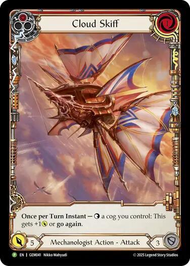 Cloud Skiff (Red) - GEM Pack 2 Flesh and Blood trading card