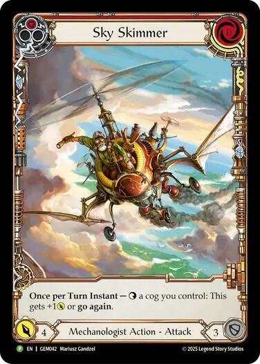 Sky Skimmer (Red) - GEM Pack 2 Flesh and Blood trading card