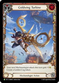 Goldwing Turbine (Red) - GEM Pack 2 (GEM) #GEM043 - Promo Flesh and Blood Trading Card
