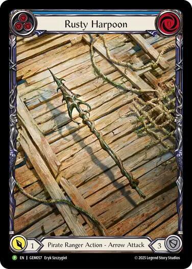 Rusty Harpoon - GEM Pack 2 Flesh and Blood trading card