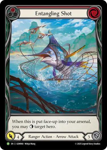 Entangling Shot - GEM Pack 2 Flesh and Blood trading card