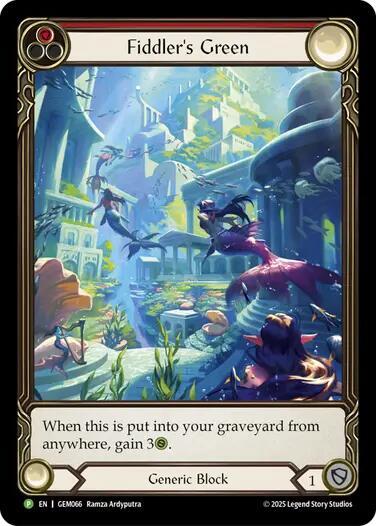 Fiddler's Green (Red) - GEM Pack 2 Flesh and Blood trading card