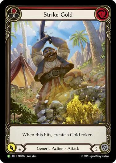 Strike Gold (Red) - GEM Pack 2 Flesh and Blood trading card