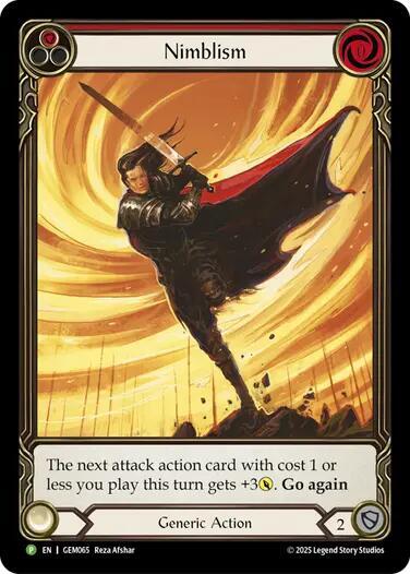Nimblism (Red) - GEM Pack 2 Flesh and Blood trading card