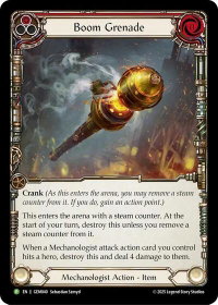 Boom Grenade (Red) - GEM Pack 2 (GEM) #GEM040 - Promo Flesh and Blood Trading Card