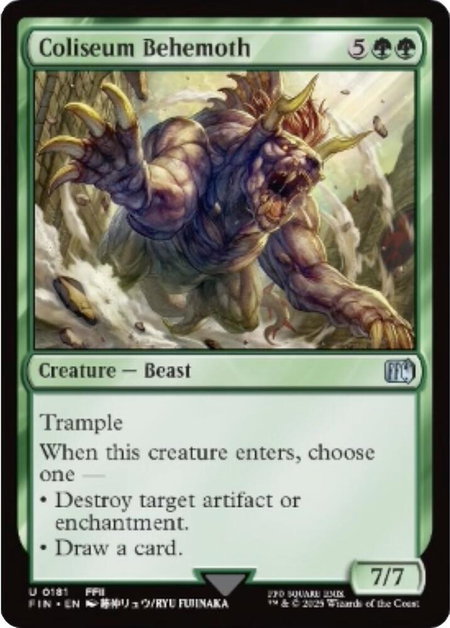 Coliseum Behemoth - FINAL FANTASY Magic: The Gathering trading card