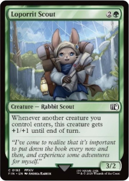 Loporrit Scout - FINAL FANTASY Magic: The Gathering trading card