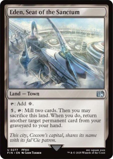 Eden, Seat of the Sanctum - FINAL FANTASY Magic: The Gathering trading card